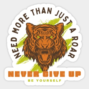 Never Give Up Sticker